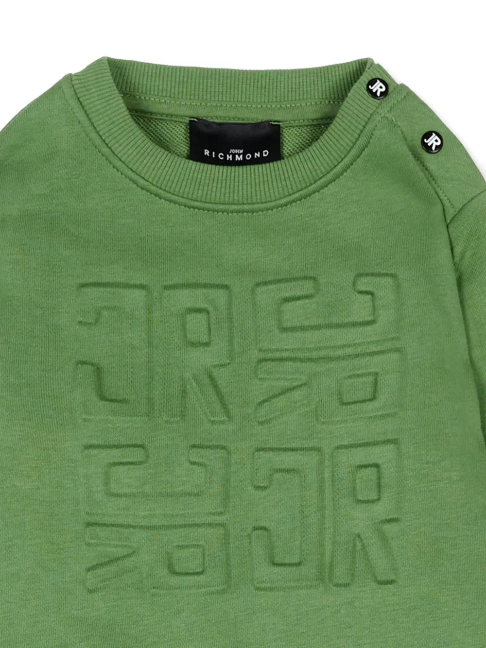 John Richmond Junior Trainingspak met logo-reliëf Groen