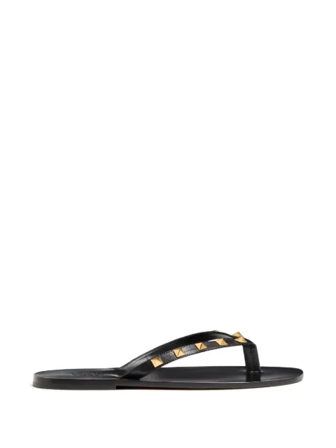 Valentino Garavani Rockstud kidskin flip-flops