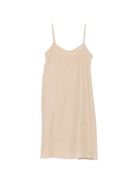 A Tentative Atelier satin-finish V-neck midi dress