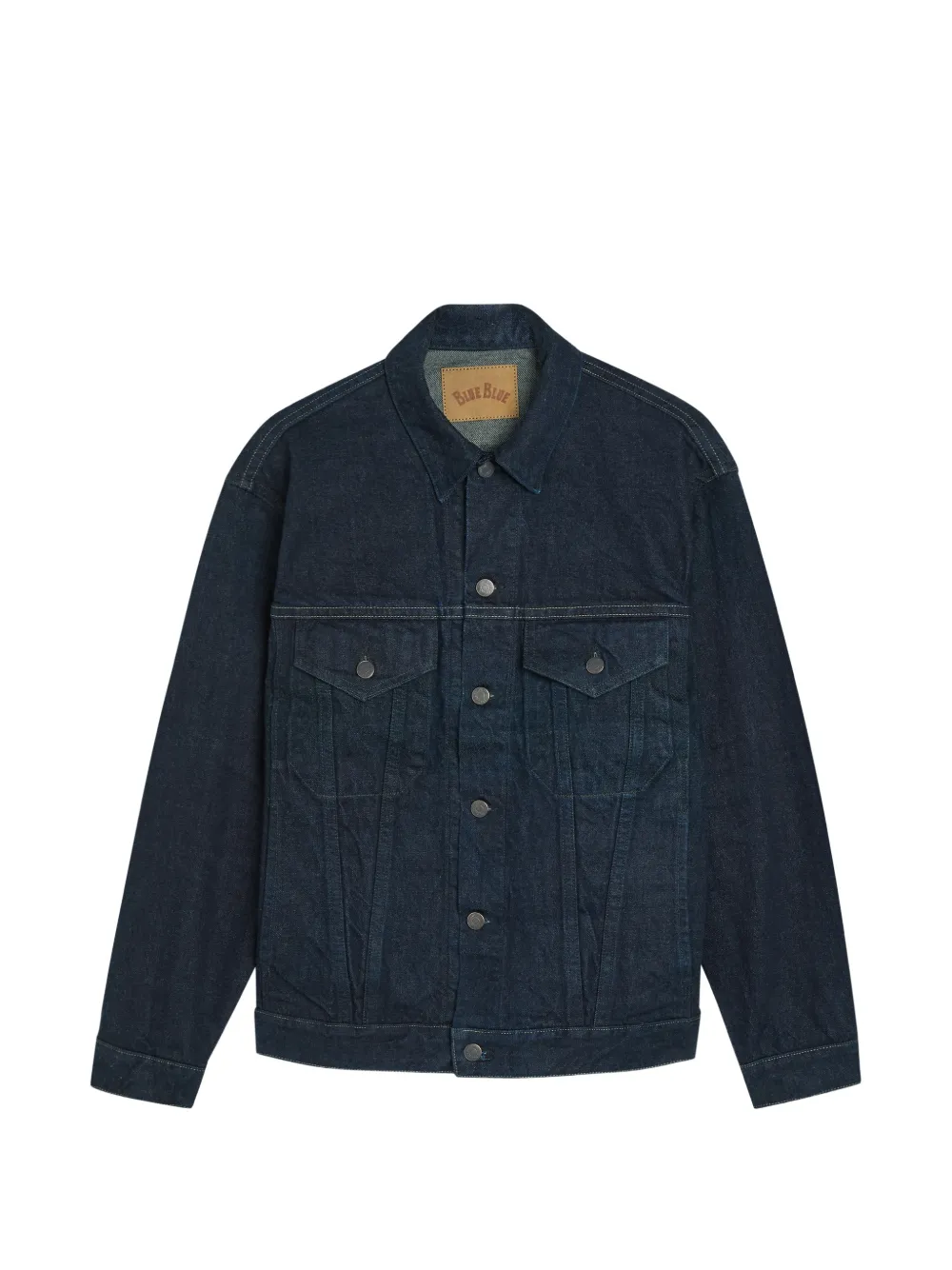 Blue Blue Japan Contrast-stitch Denim Jacket In Blue