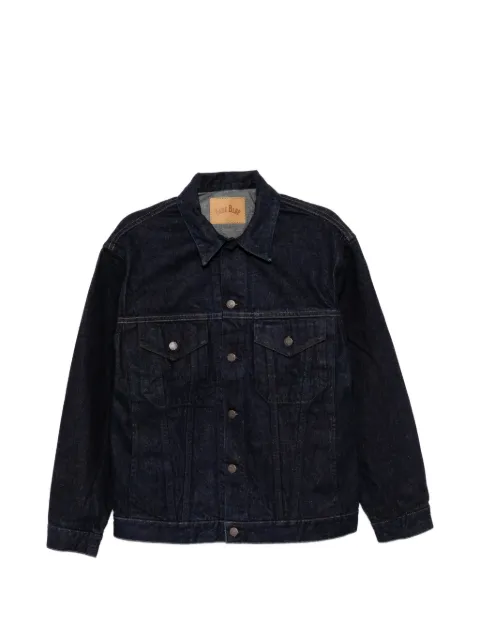 Blue Blue contrast-stitch denim jacket