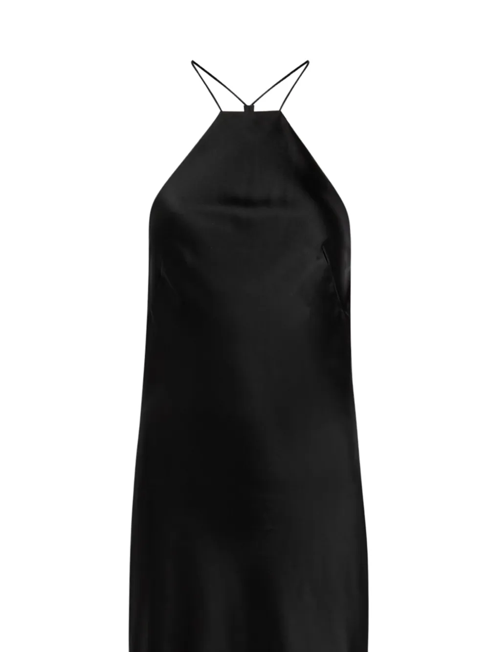  Delos Vestido Largo Con Cuello Halter - Negro 
