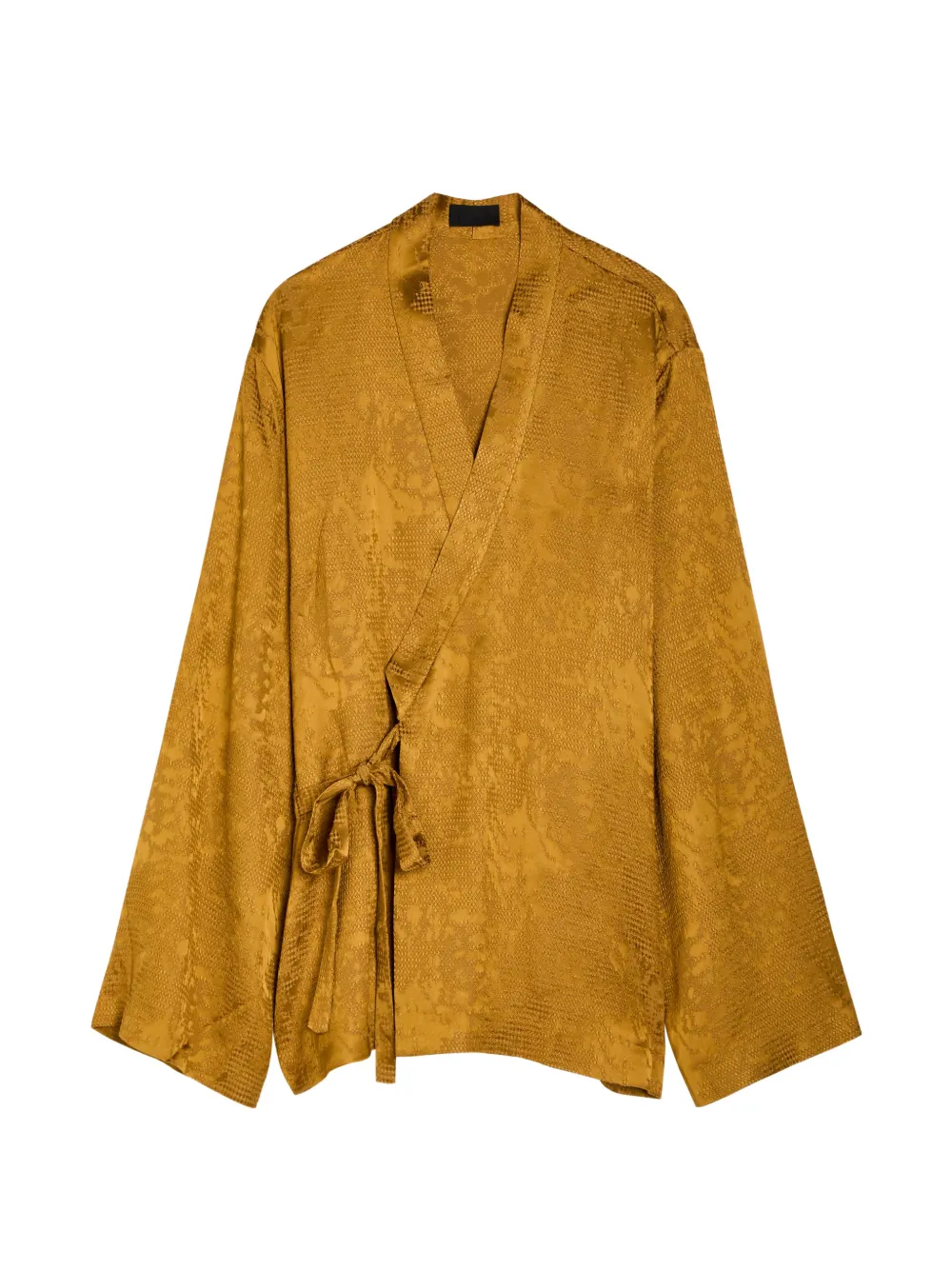 DELOS Tao jacquard wrap jacket - Oro