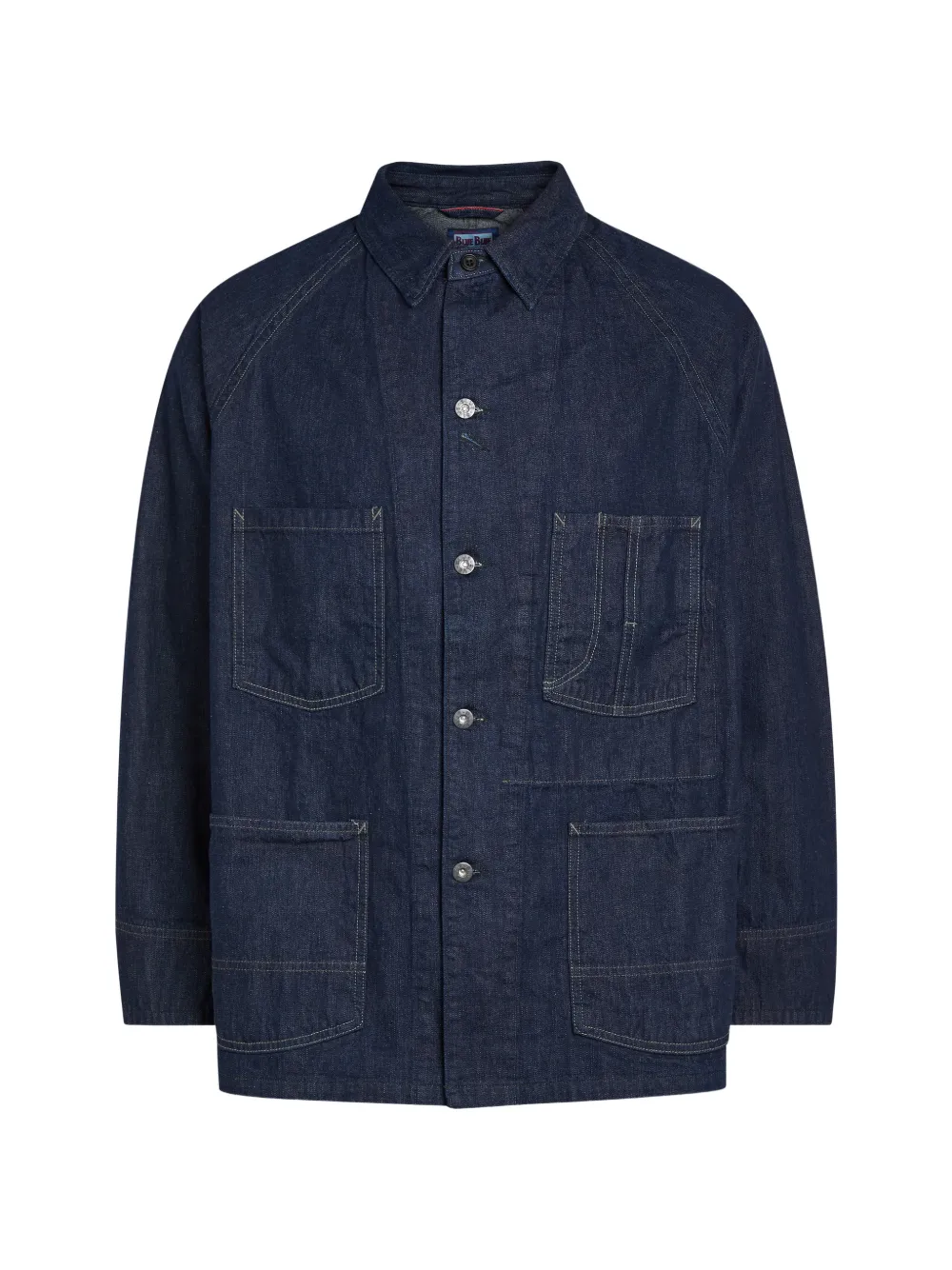 Blue Blue Japan Contrast-stitch Denim Jacket In Blue