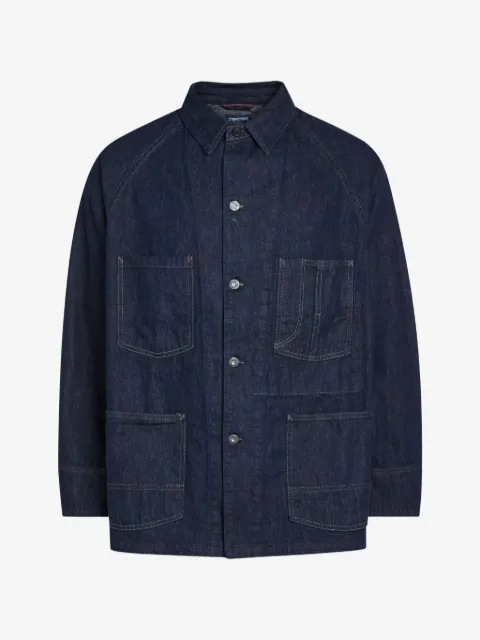 Blue Blue  contrast-stitch denim jacket