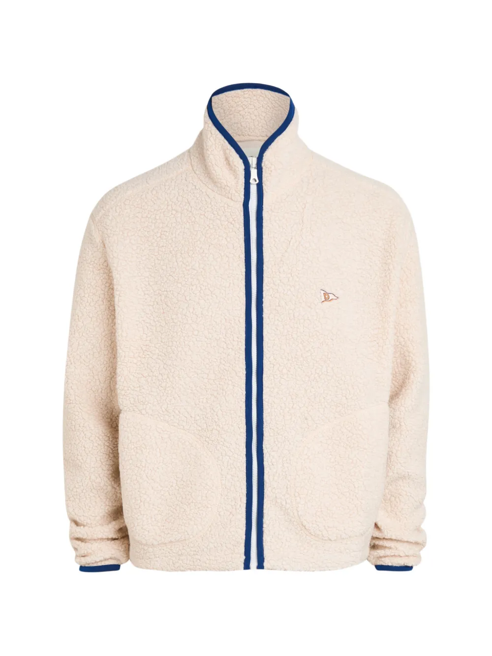 Drake's fleece zip-up jacket - Nude