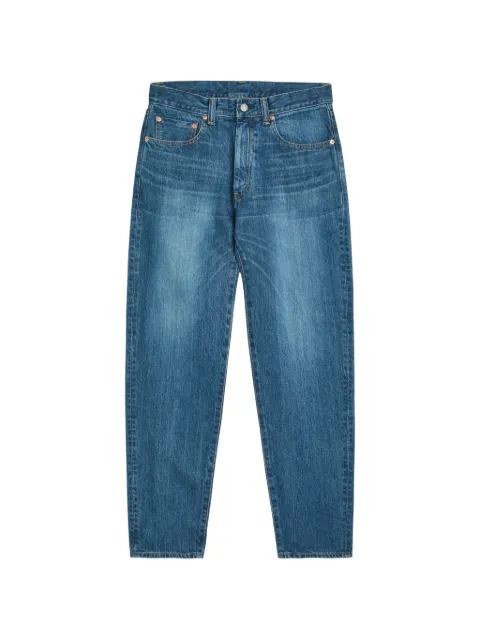 Blue Blue Japan faded-wash whiskered jeans