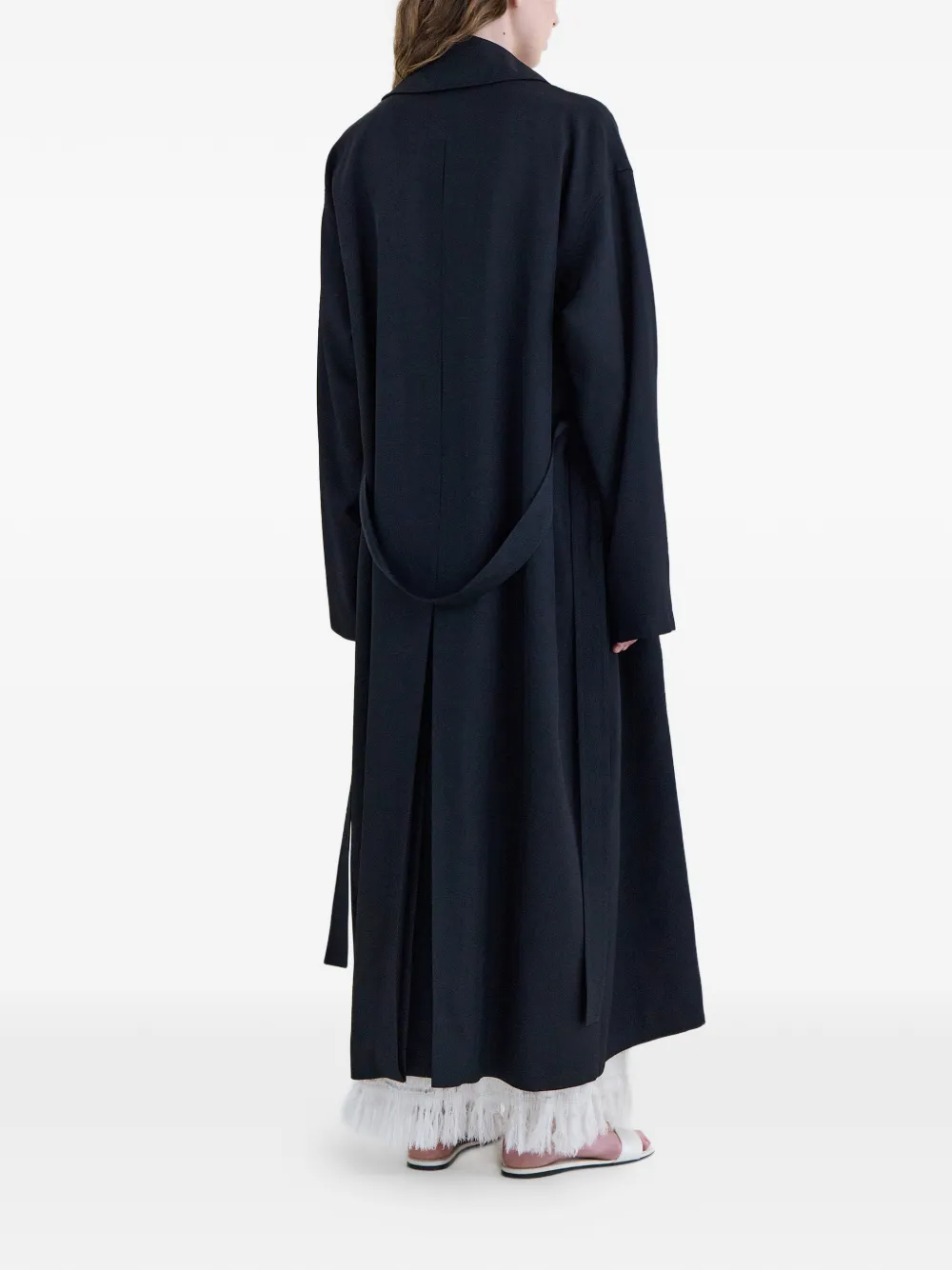 FFORME Leonie trenchcoat met dubbele rij knopen Zwart