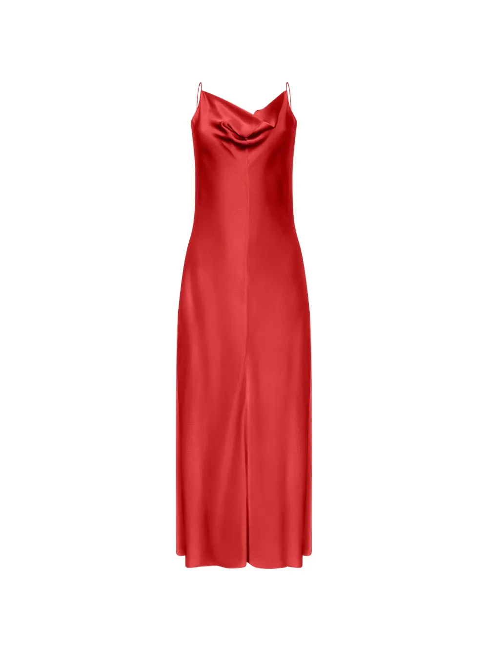 FFORME Emi cowl-neck satin maxi dress - Rosso