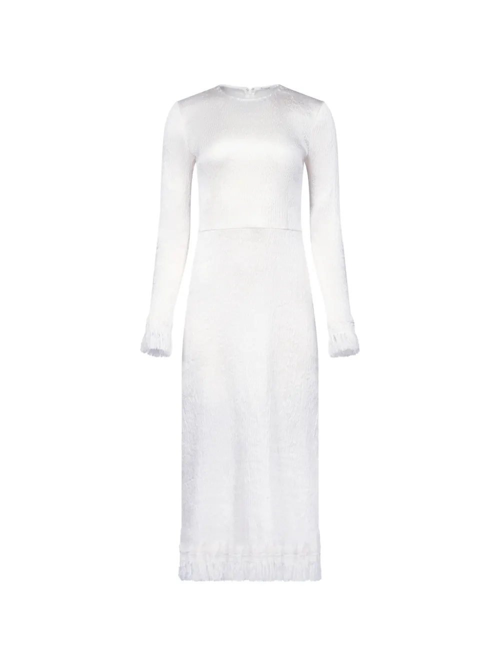 FFORME Mina fringed crinkled dress - Weiß