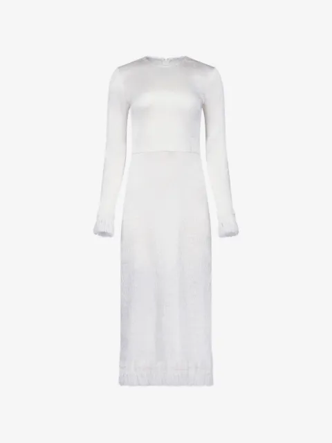 FFORME Mina Kleid in Knitteroptik mit Fransen