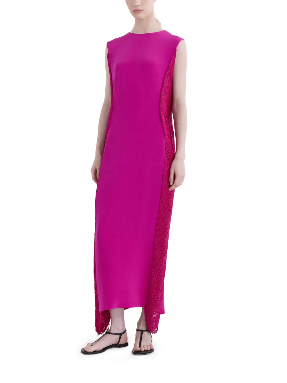 FFORME Bianca maxi-jurk met franje detail Roze