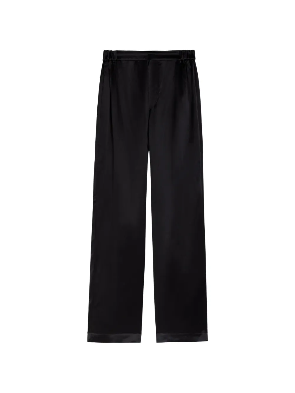 Delos Gilbert Silk Trousers In Black