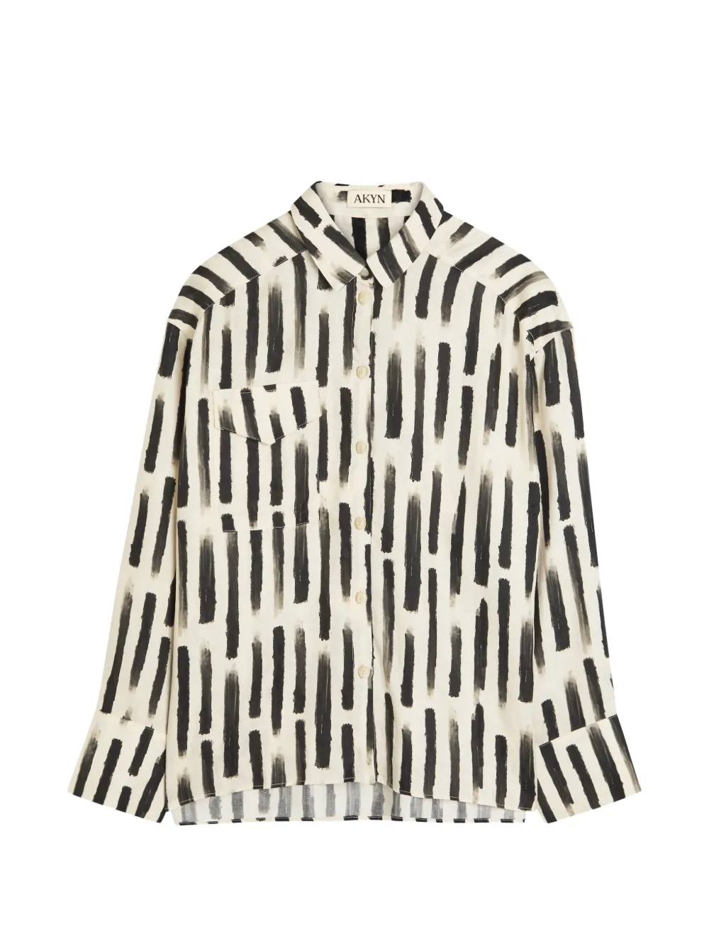 Robbie brush stroke print shirt