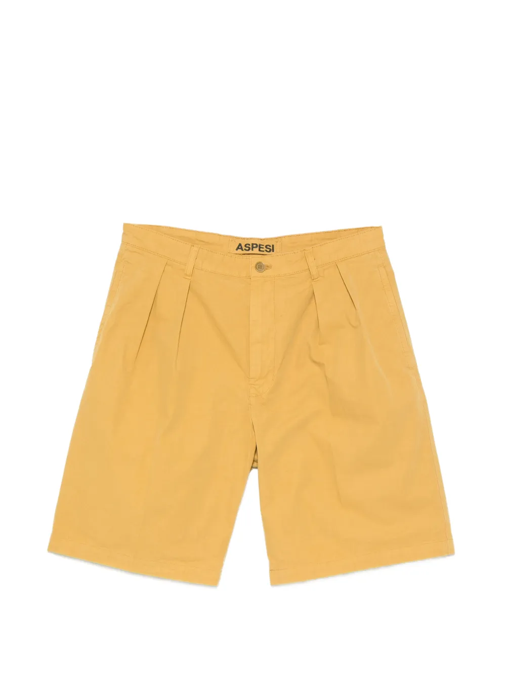 ASPESI pleated-detail shorts - Giallo