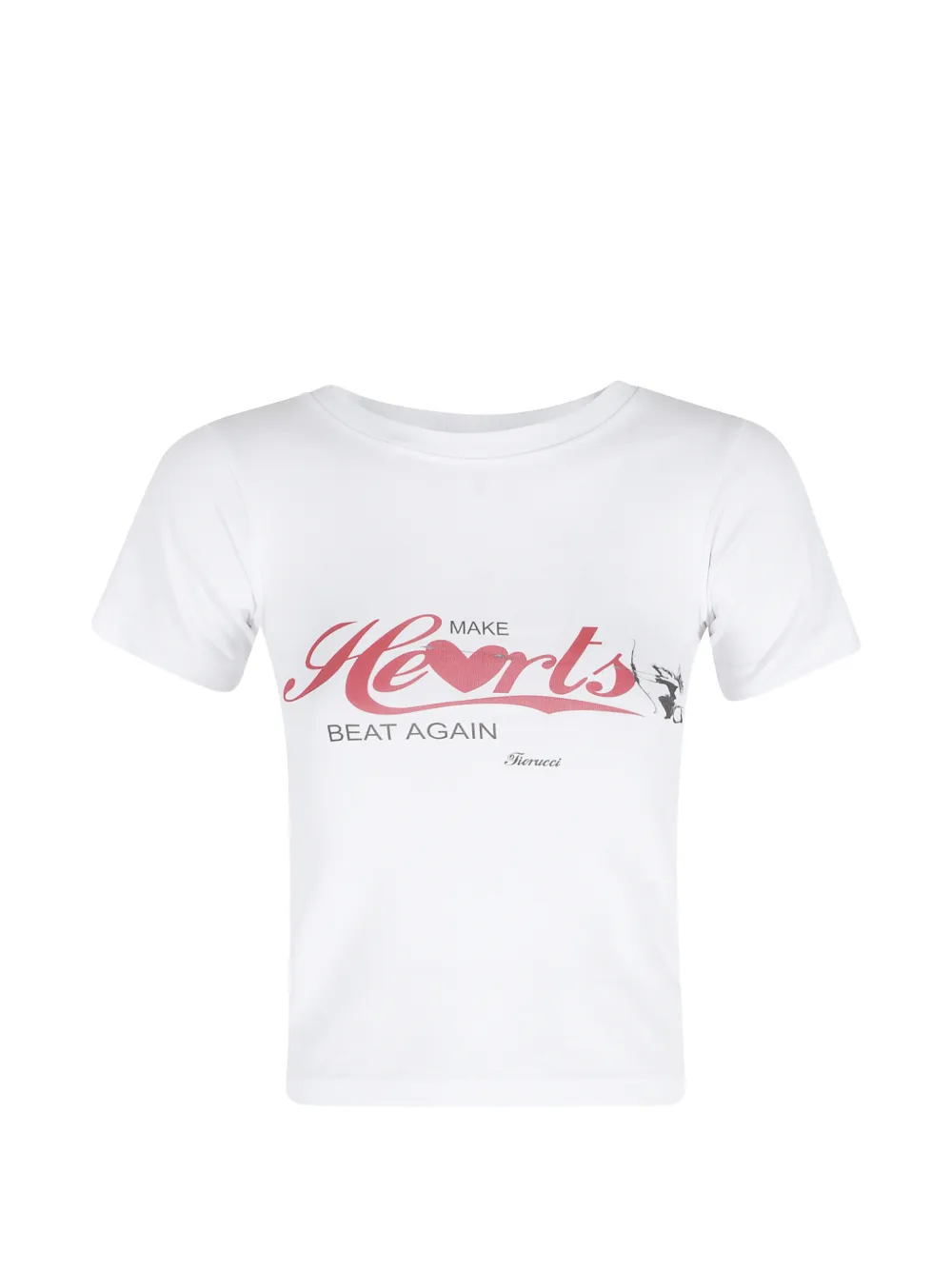 Fiorucci slogan-print T-shirt - Bianco