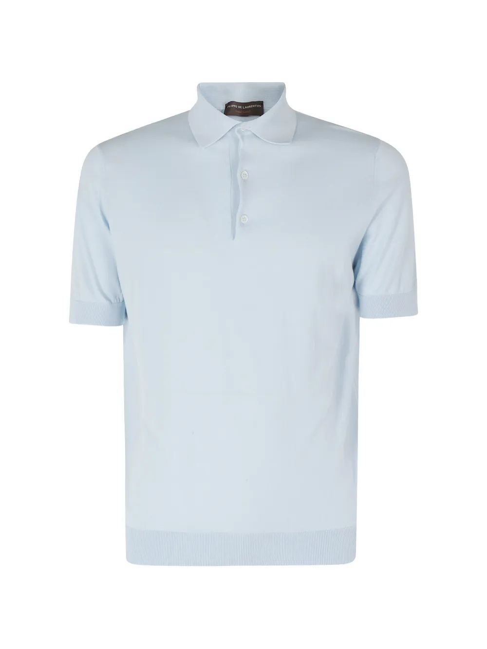 Filippo De Laurentiis short-sleeve knitted polo shirt - Blu