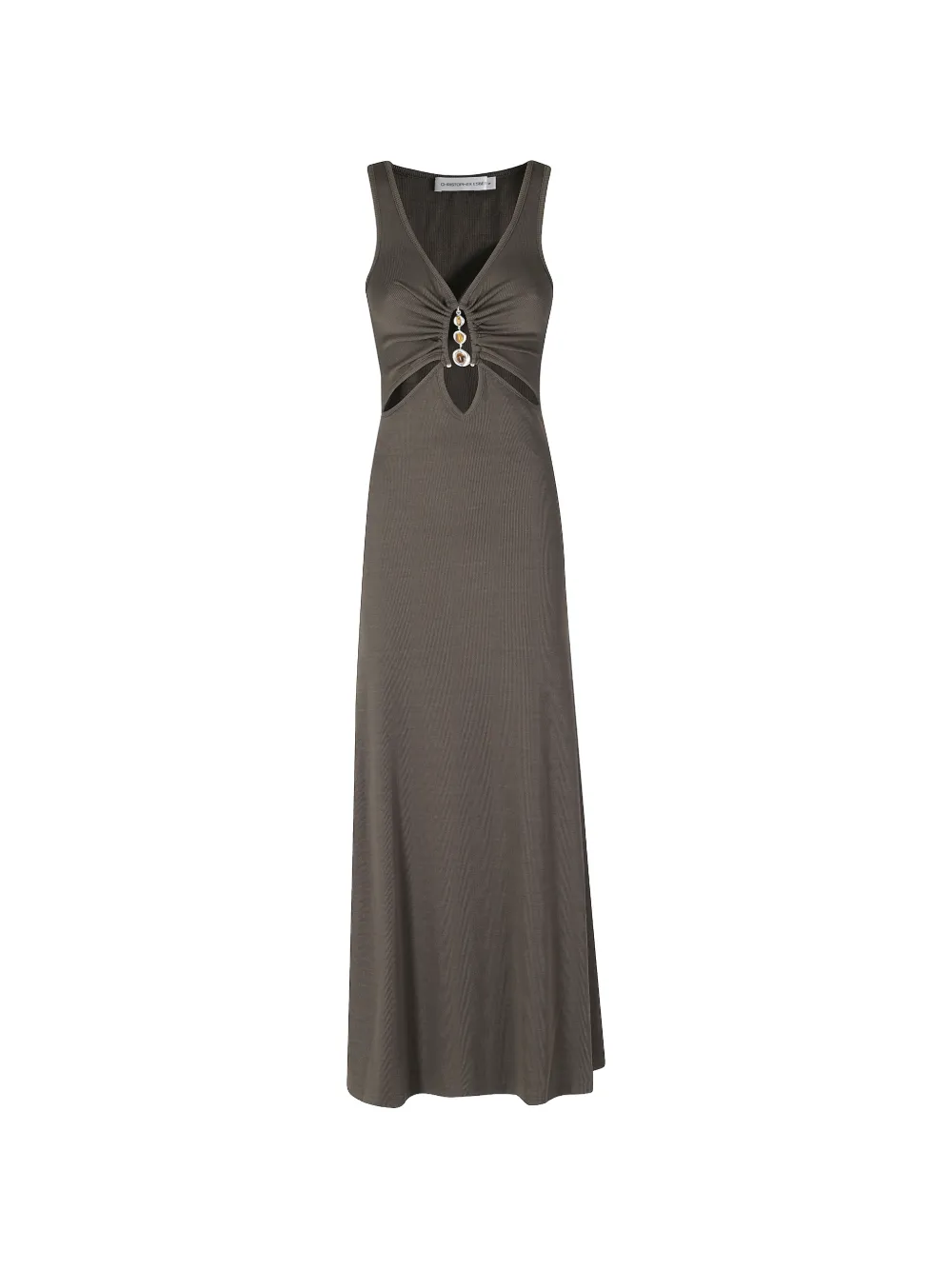 Christopher Esber cut-out crystal-embellished maxi dress - Marrone