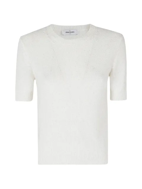 Gran Sasso playera manga corta con detalle de lentejuelas