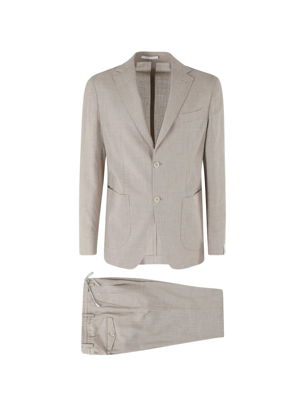 Eleventy drawstring-waist notched-lapel suit - Toni neutri
