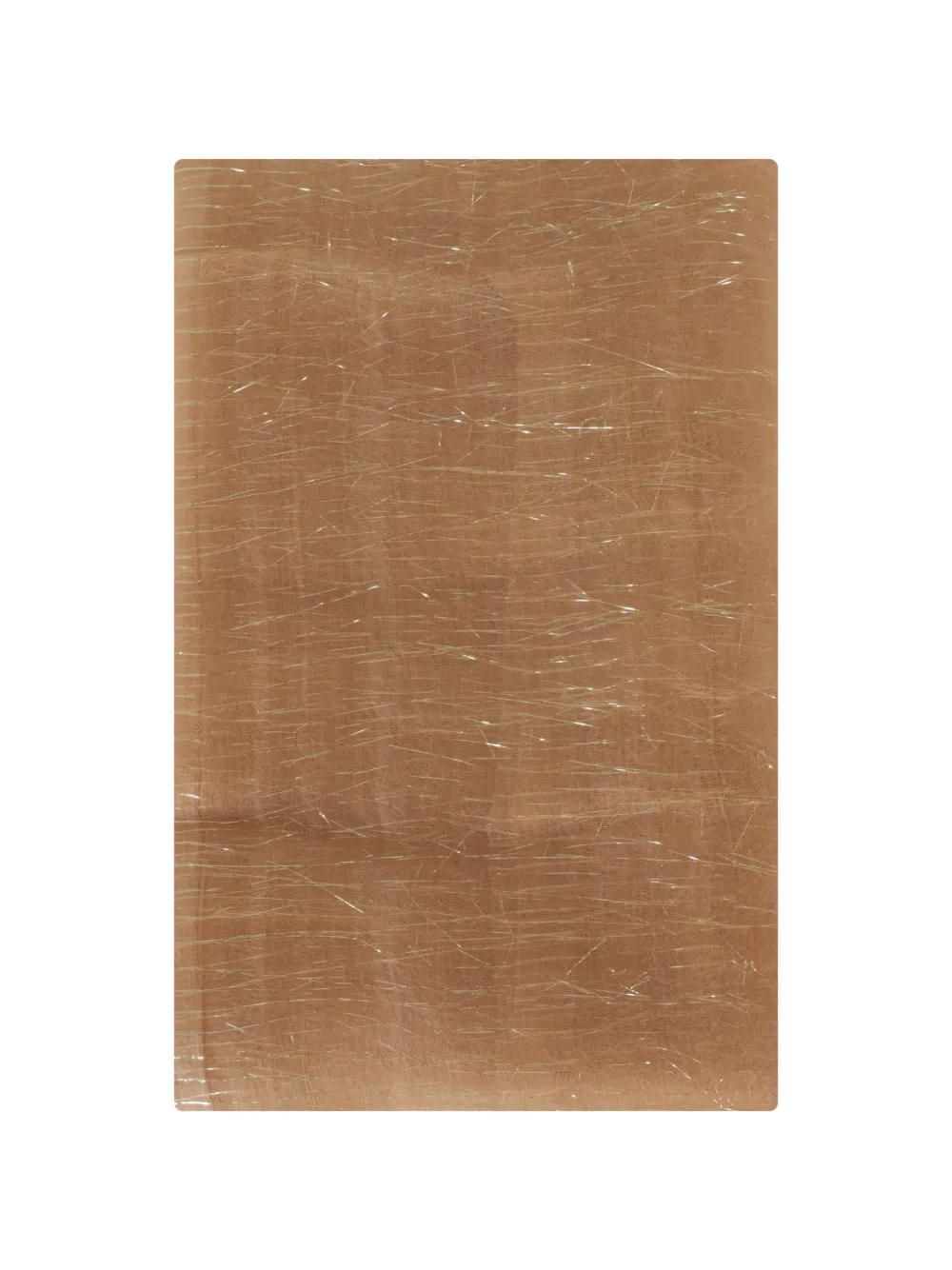 Faliero Sarti metallic-thread lightweight scarf - Marrone