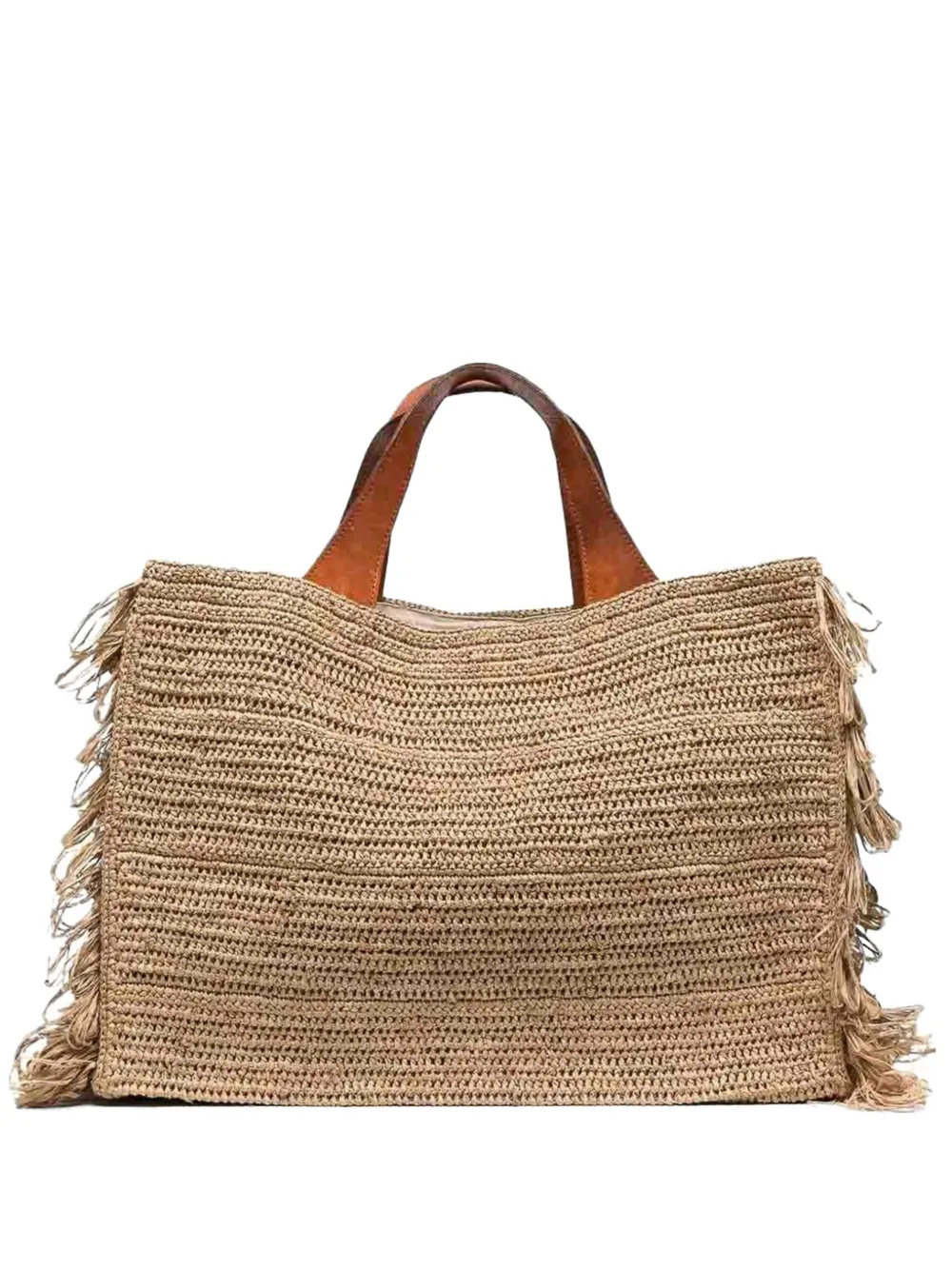 IBELIV Onja fringe-trimmed tote bag - Toni neutri