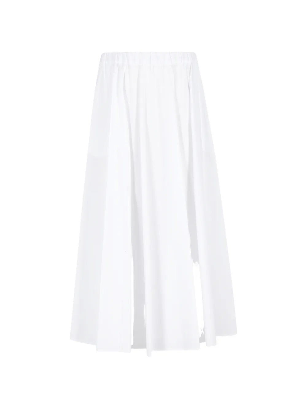 ASPESI elasticated pleated midi skirt - Bianco