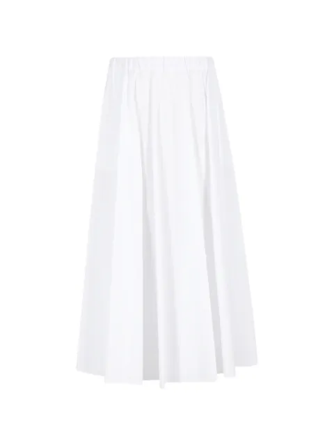 ASPESI elasticated pleated midi skirt