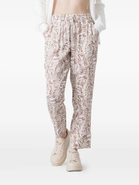 DIMENSIONE DANZA abstract-print elasticated-waist trousers