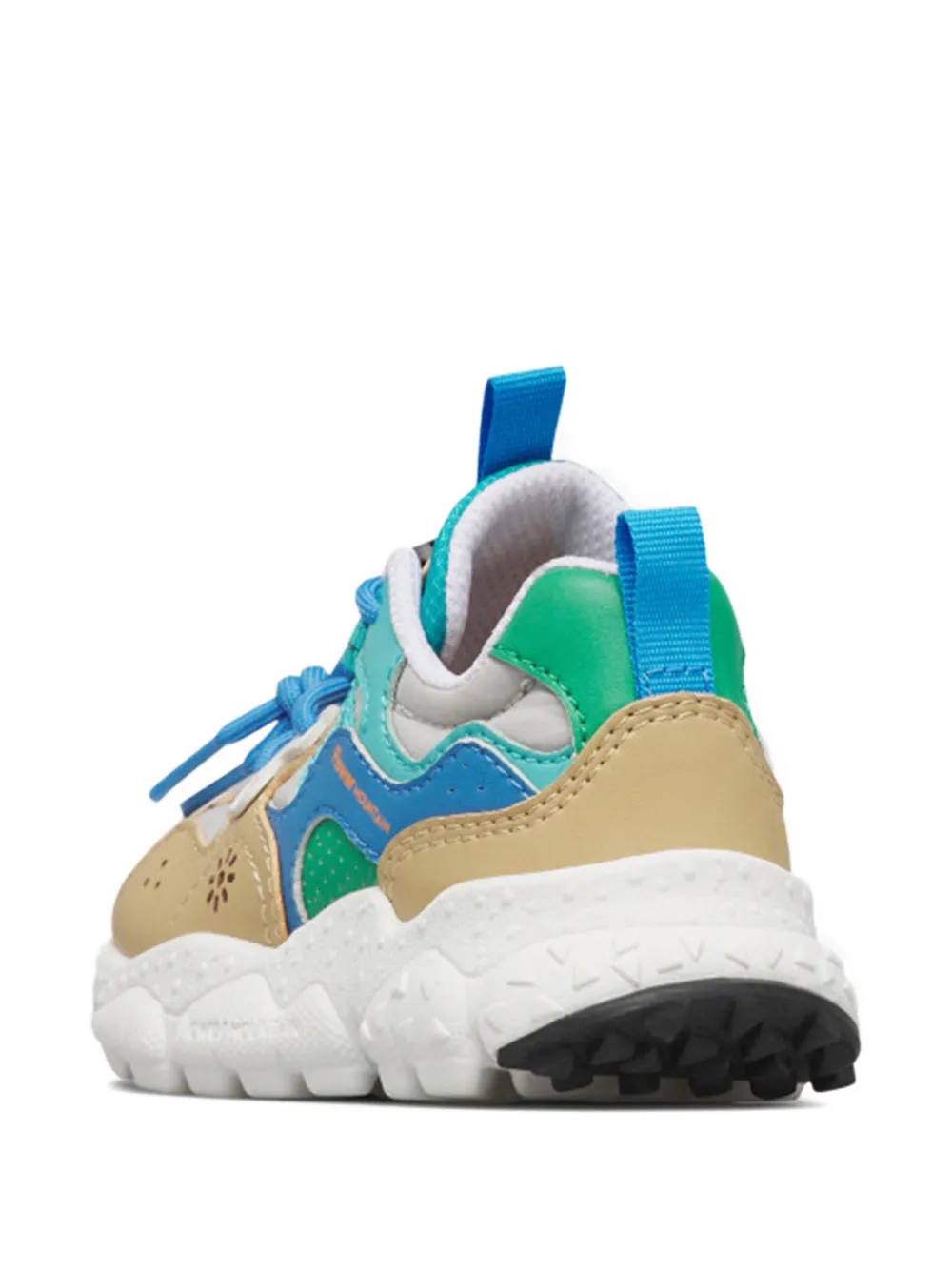 FLOWER MOUNTAIN KIDS Yamano 3 panelled sneakers Beige