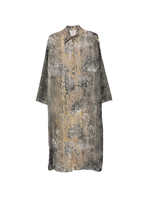 Antonio Marras floral-print striped maxi dress