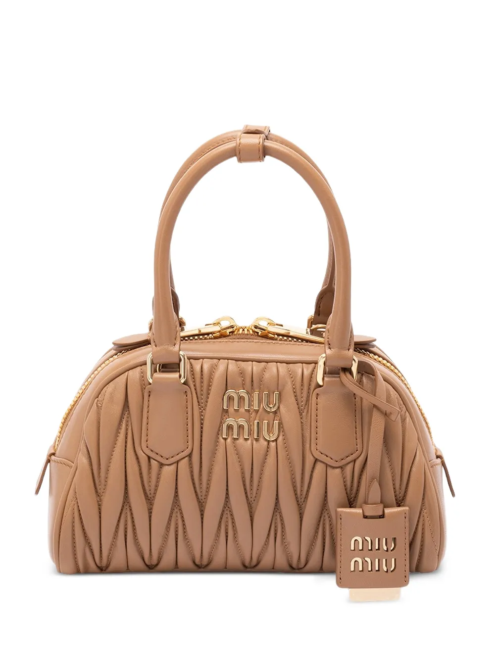Miu Miu Arcadie leather tote bag - Toni neutri