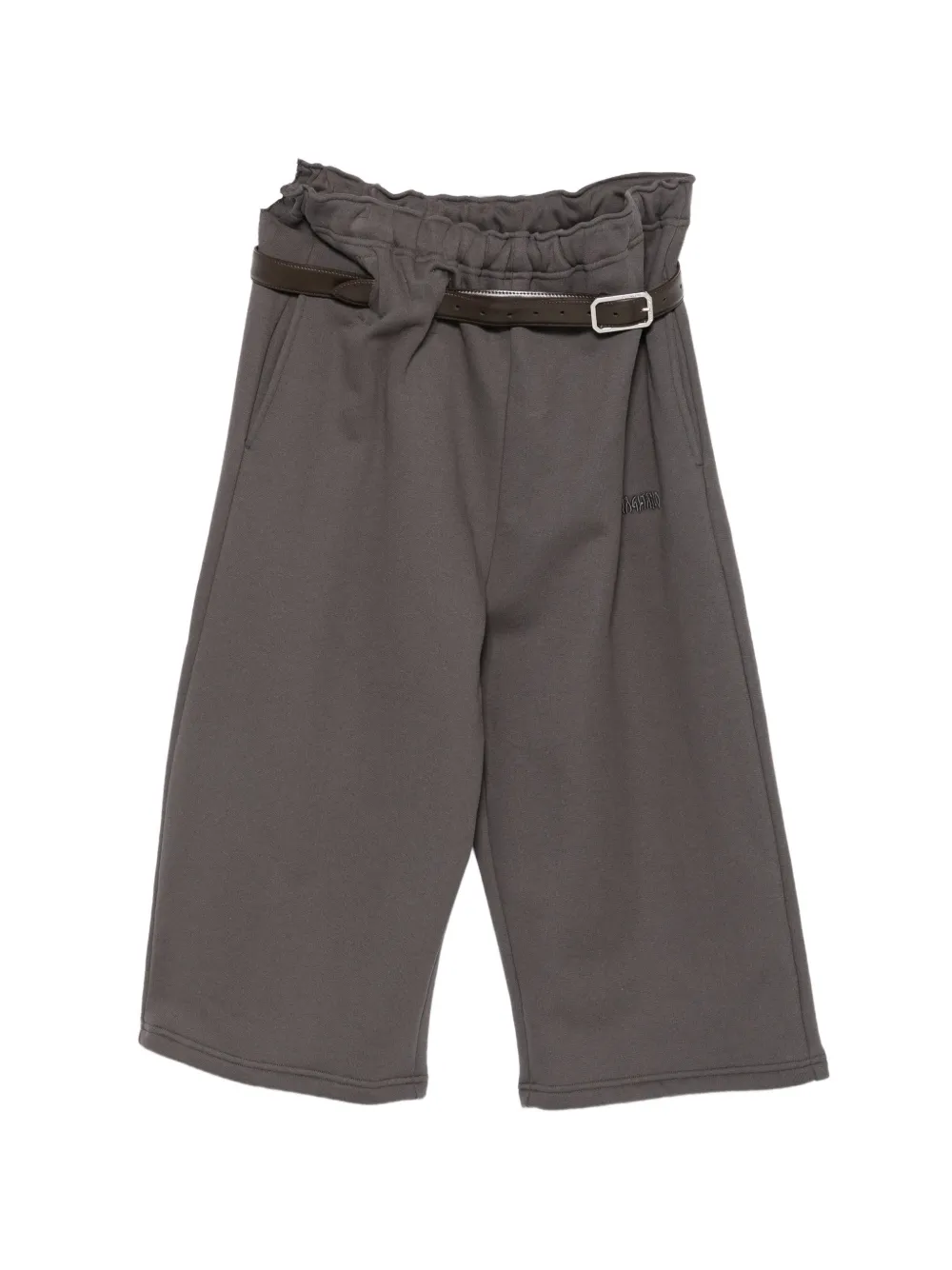 Magliano Provincia belted paperbag-waist shorts - Marrone