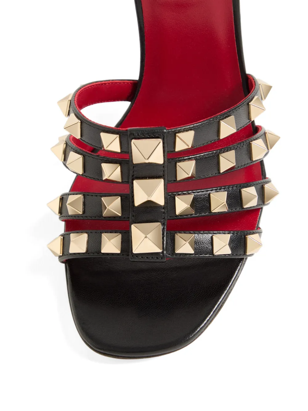 Valentino Garavani Rockstud sandalen 100 mm Zwart