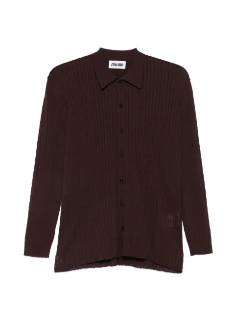 Magliano Capricorn cable-knit button-down shirt