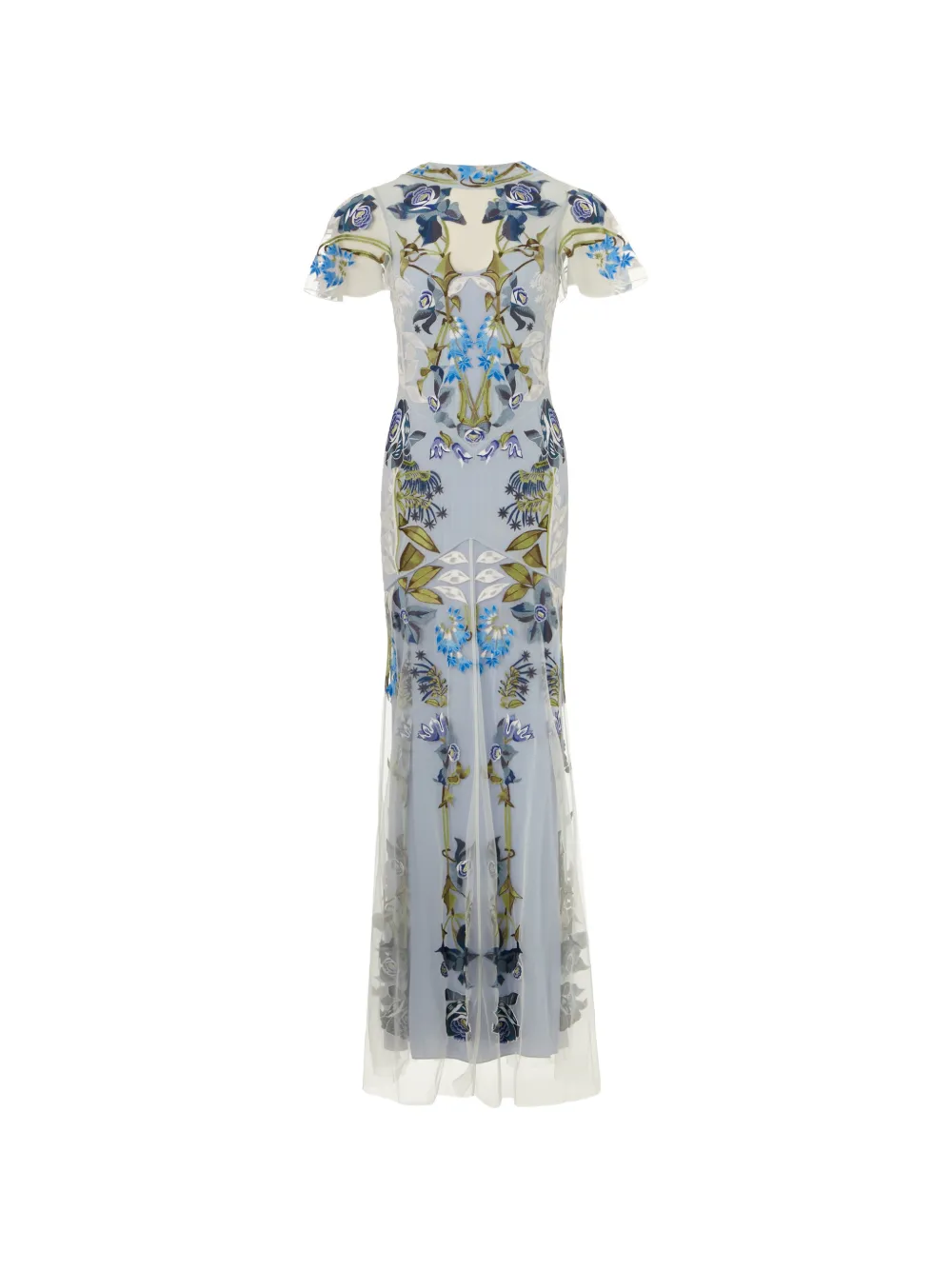 Temperley London Lucille embroidered dress - Blu