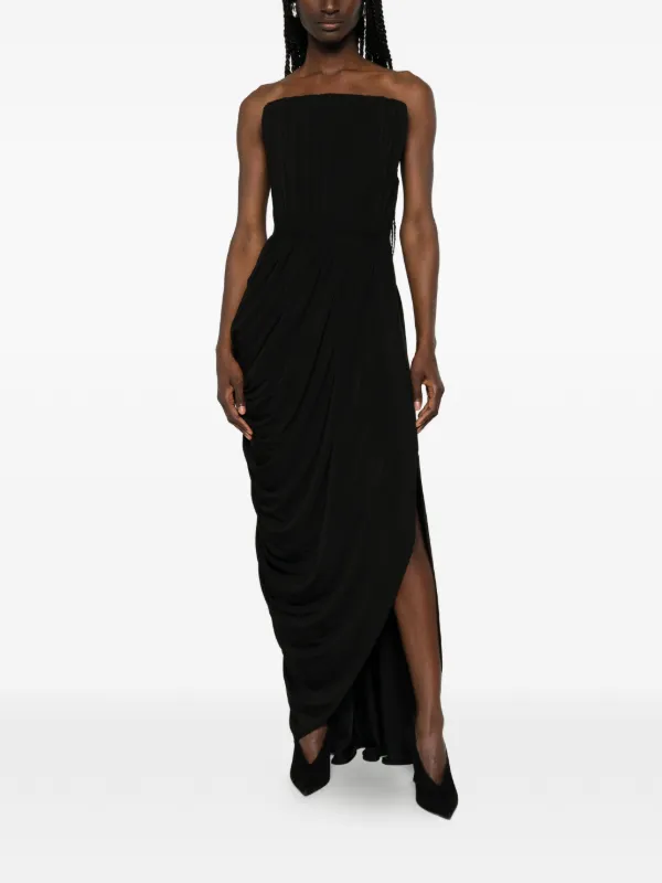 Stella McCartney Draped Asymmetric Dress | Black