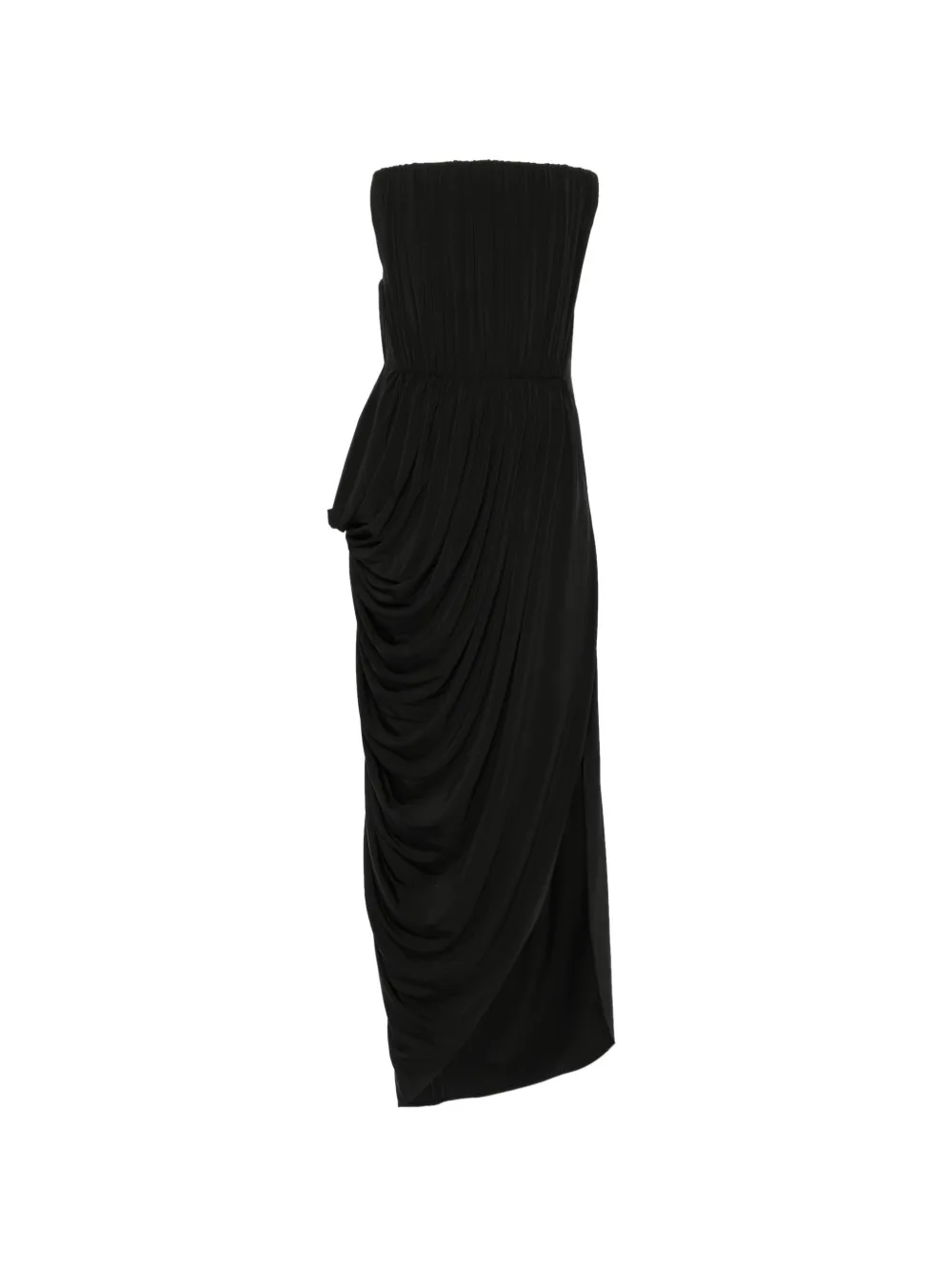 Stella McCartney draped asymmetric dress - Nero