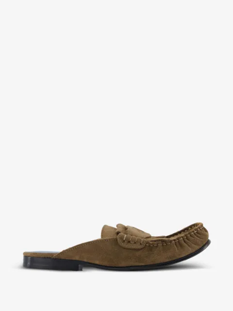 Marni whipstitch square-toe mules