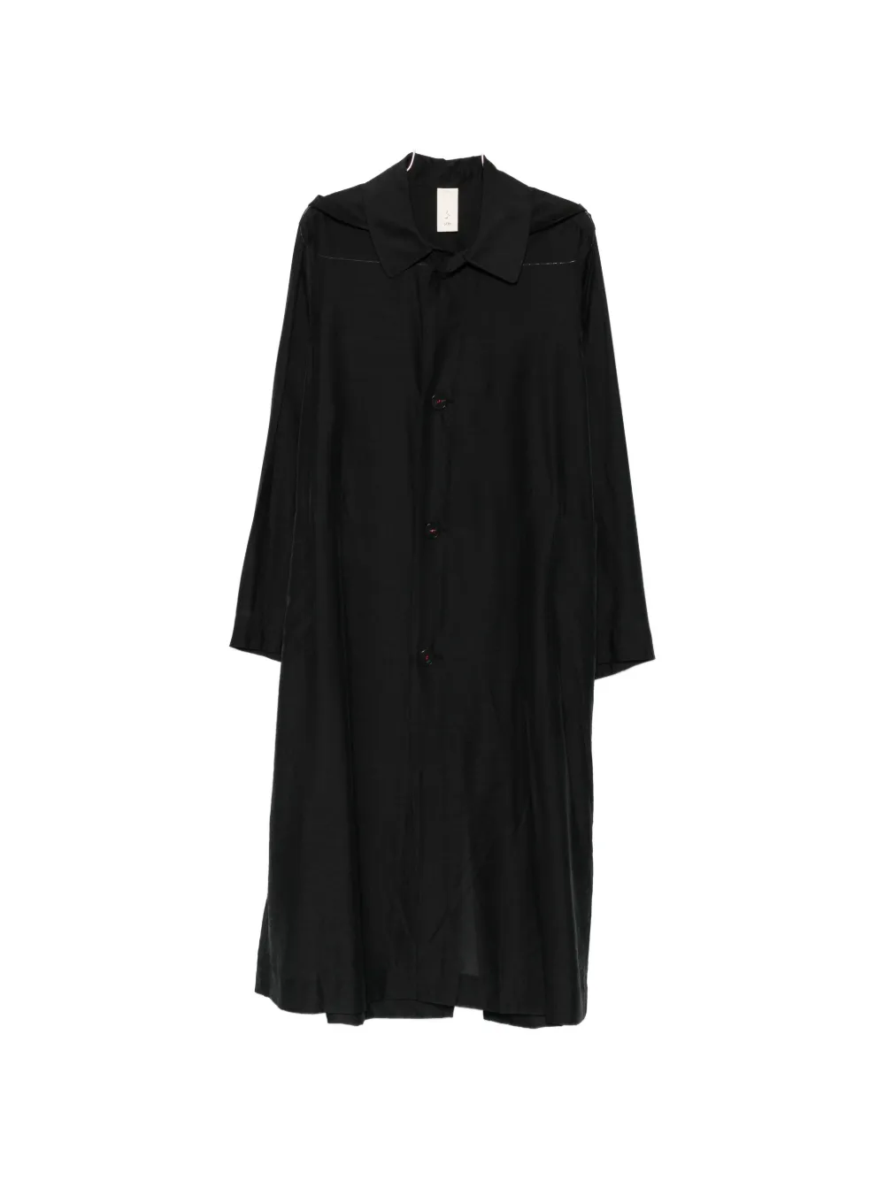 SOH button-up coat - Nero