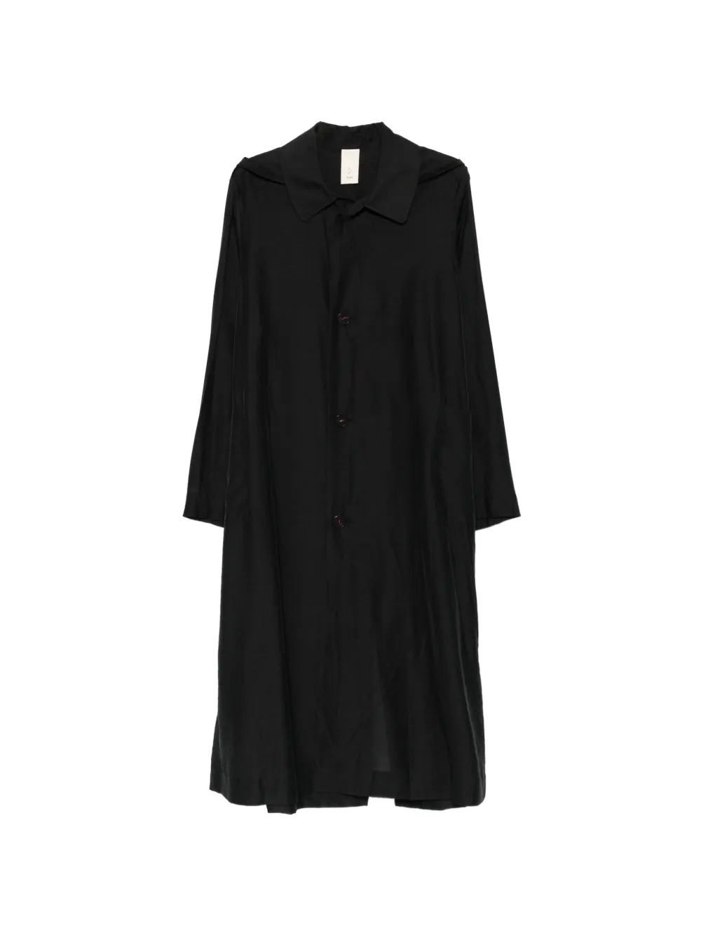 SOH button-up coat - Nero