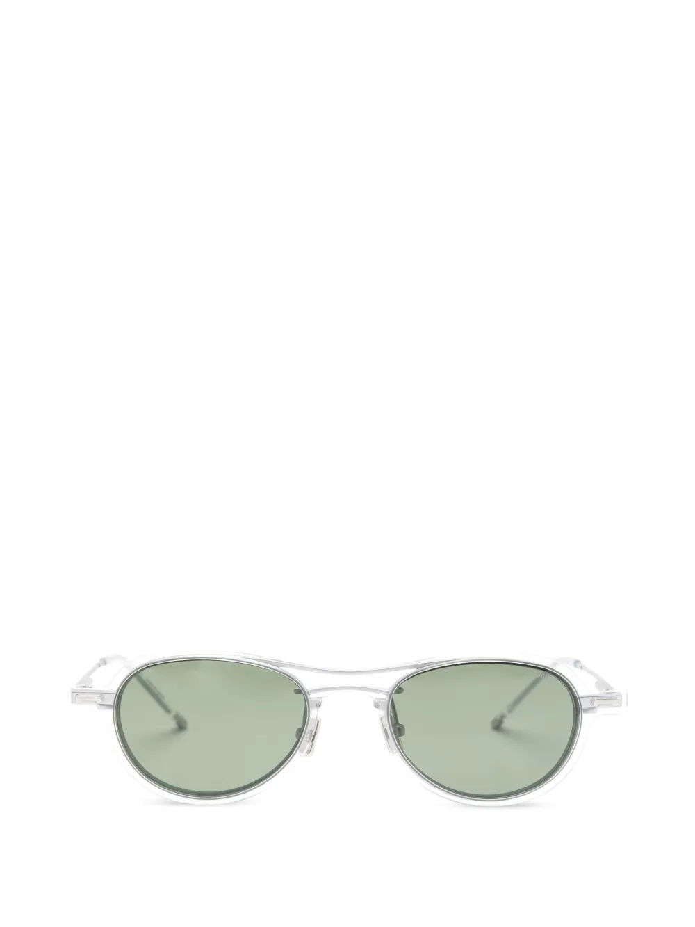 Maison Kitsuné x A. Society Hikari clip-on glasses - Argento