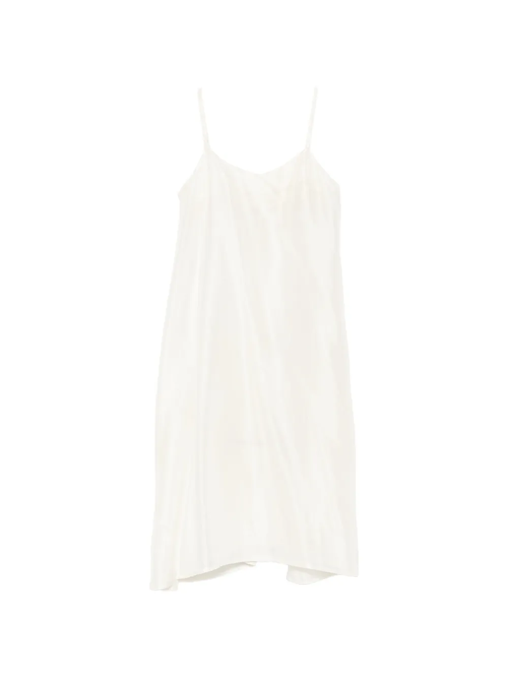 A Tentative Atelier satin-finish slip dress - Bianco
