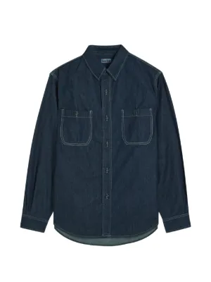 Ralph Lauren RRL ILLINOIS WS-LONG SLEEVE-SPORT SHIRT | Blue | FARFETCH