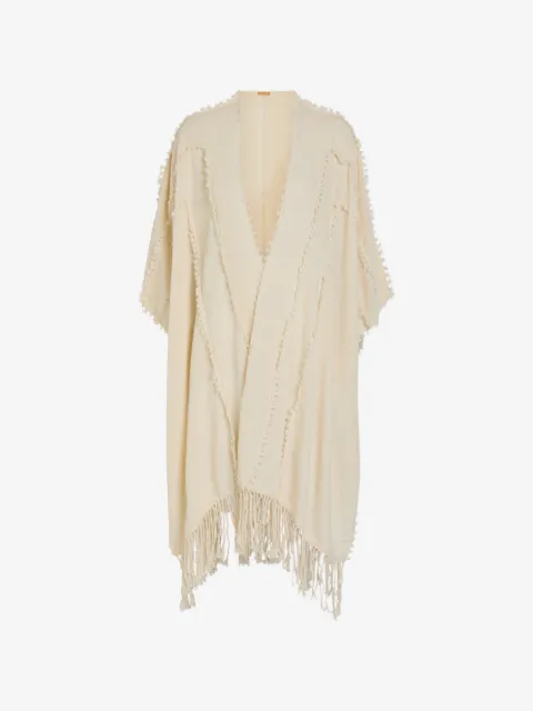 Caravana Yalchen frayed-trim coat