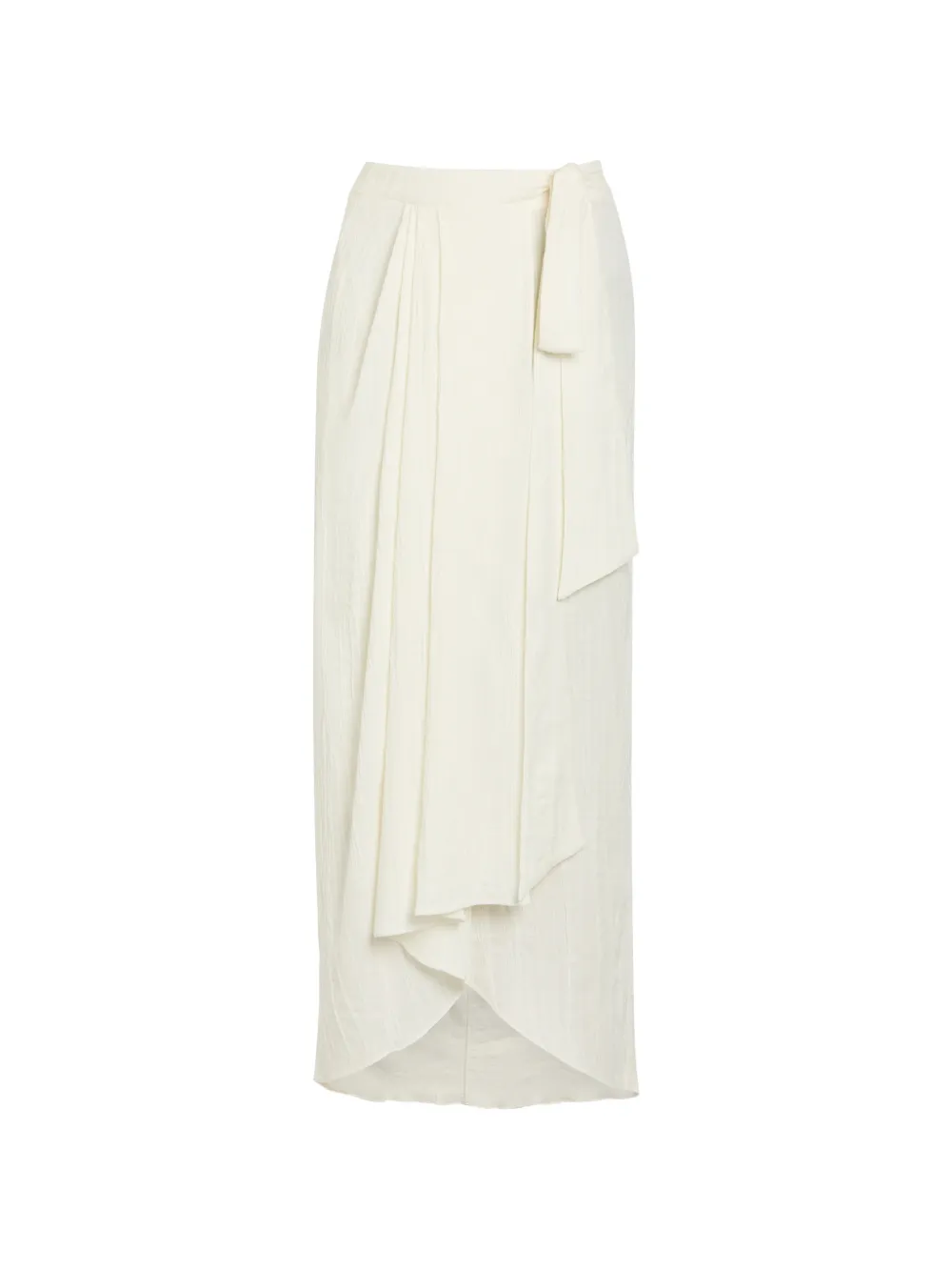 DELOS Ayla crinkled wrap skirt - Nude