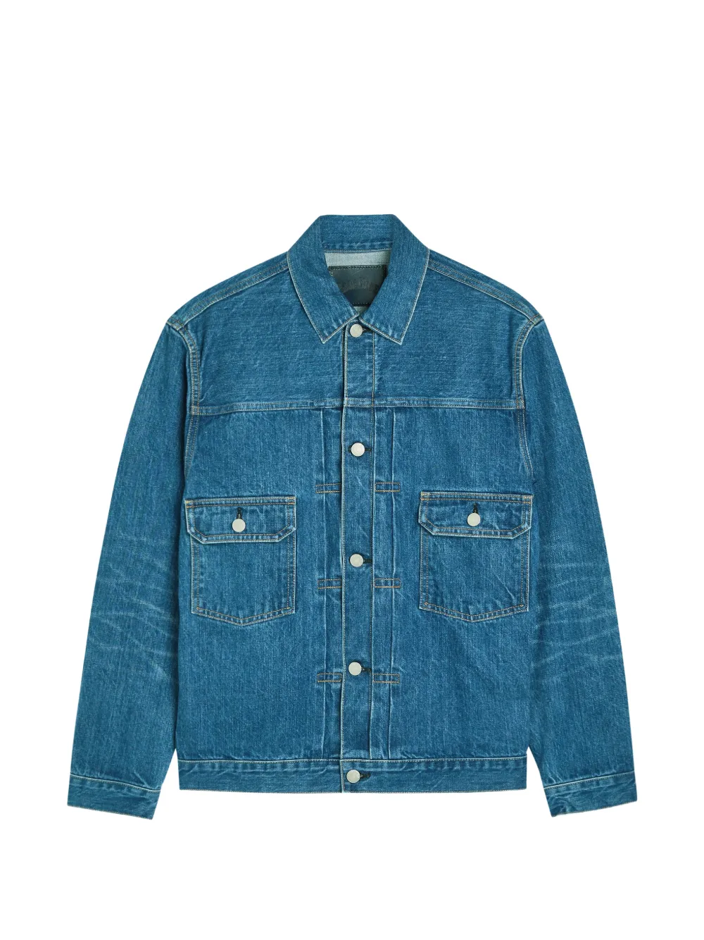 Blue Blue Japan Faded-effect Denim Jacket In Blue