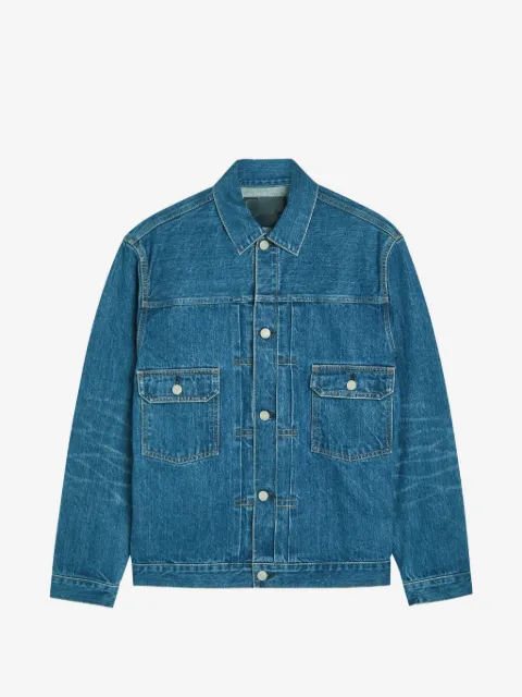Blue Blue  faded-effect denim jacket