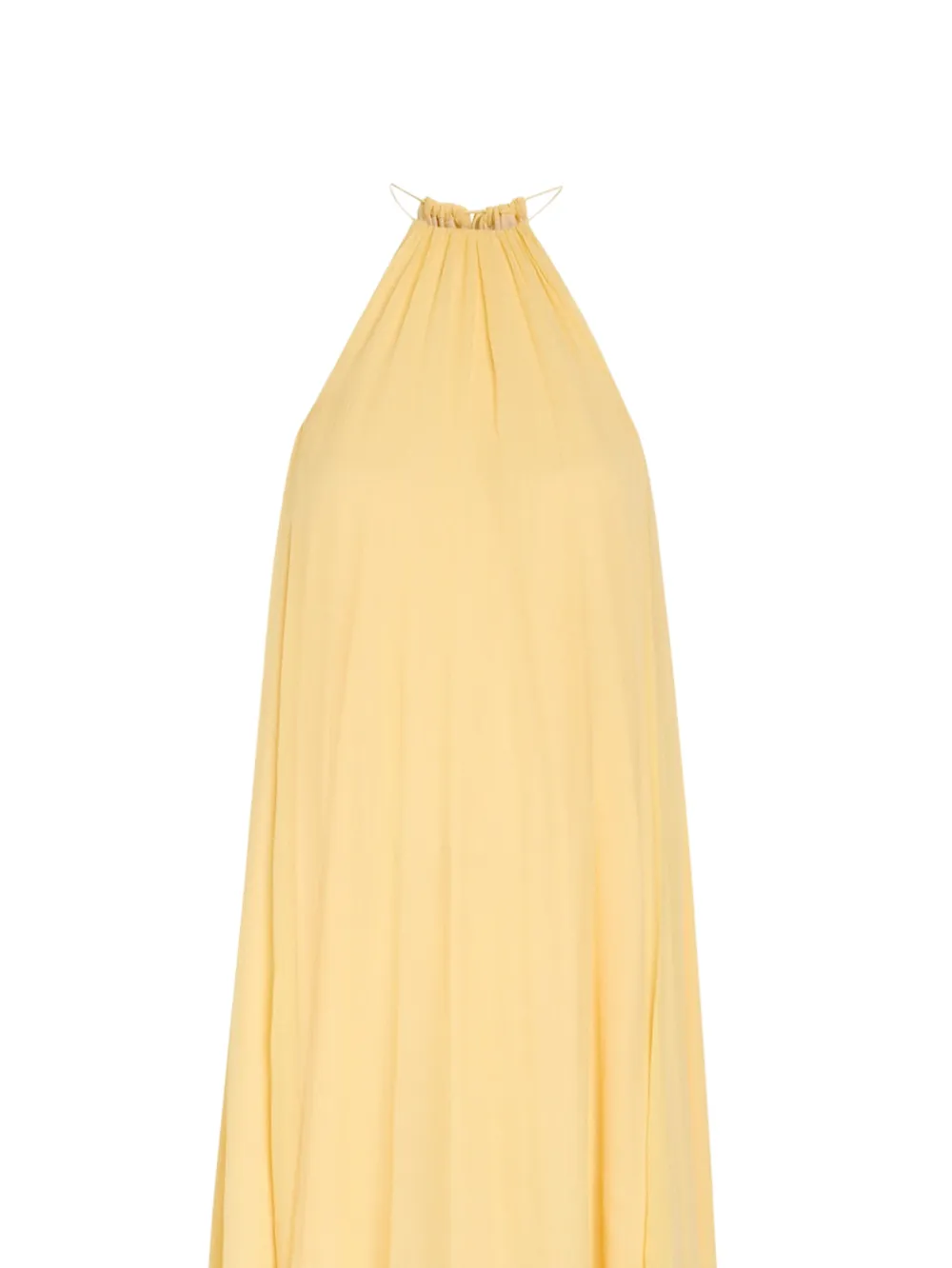  Delos Vestido Luna Con Cuello Halter - Amarillo 