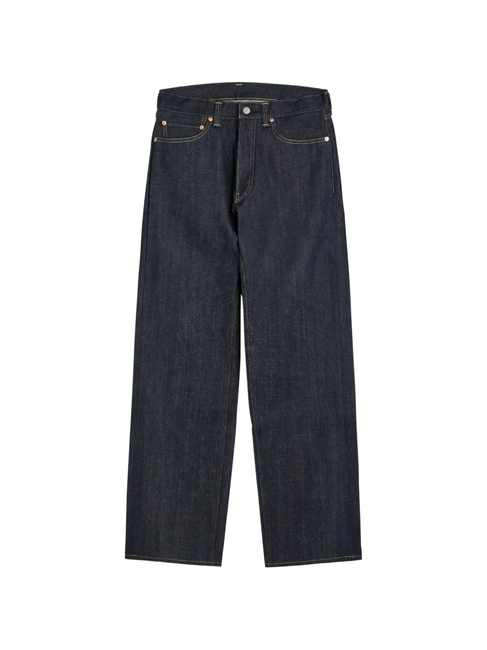 Blue Blue Japan Contrast-stitch Jeans In Black